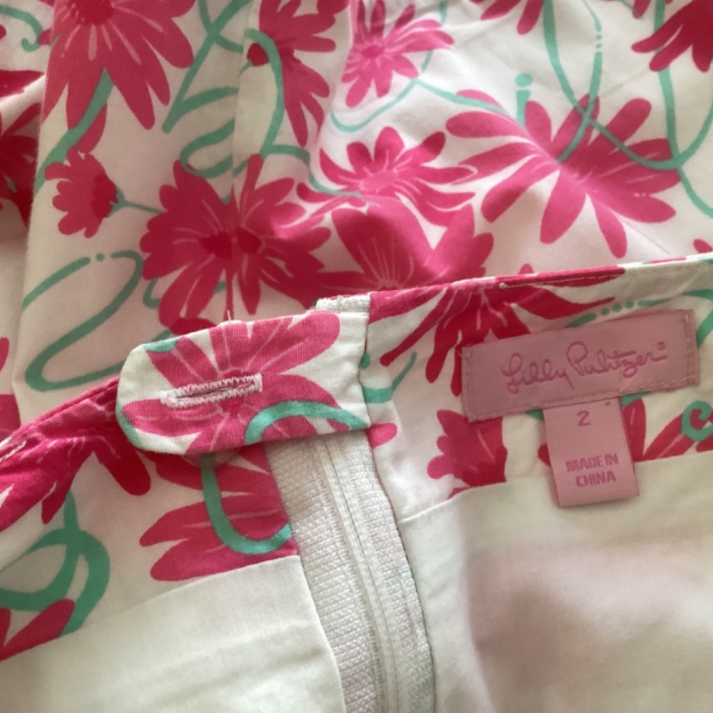 Vintage Lilly Pulitzer Ruffled Hem Skirt - Picture 8 of 8